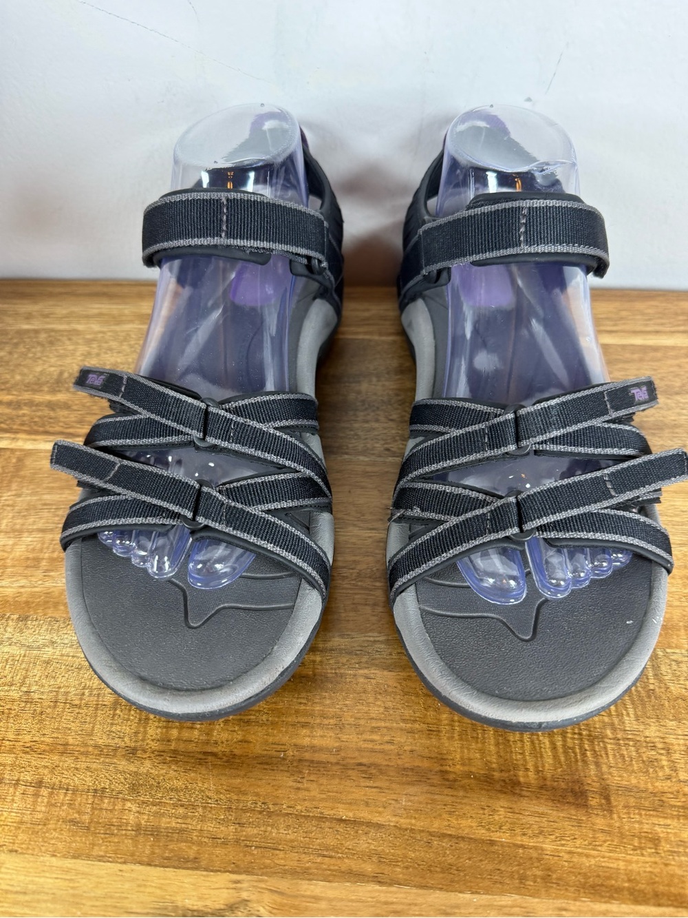 Teva Tirra Water Hiking Sandals Black/Purple Size 9 - Picture 7 of 13